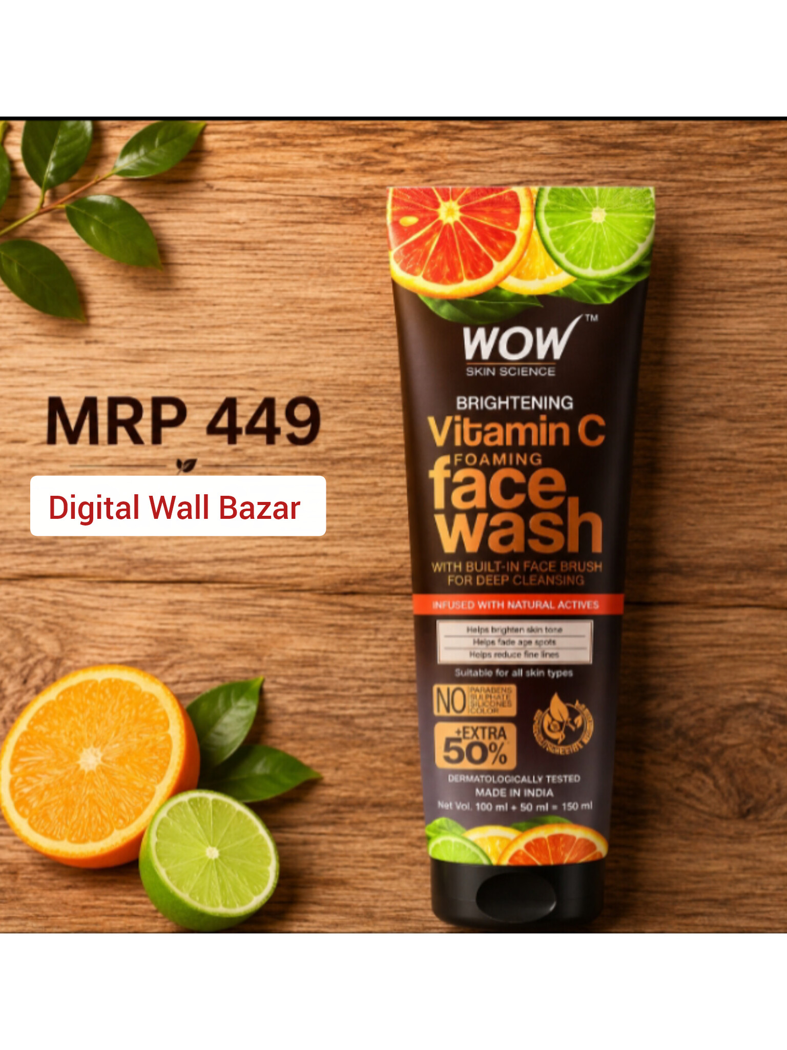 Wow Brighthening Vitamin-C Face Wash