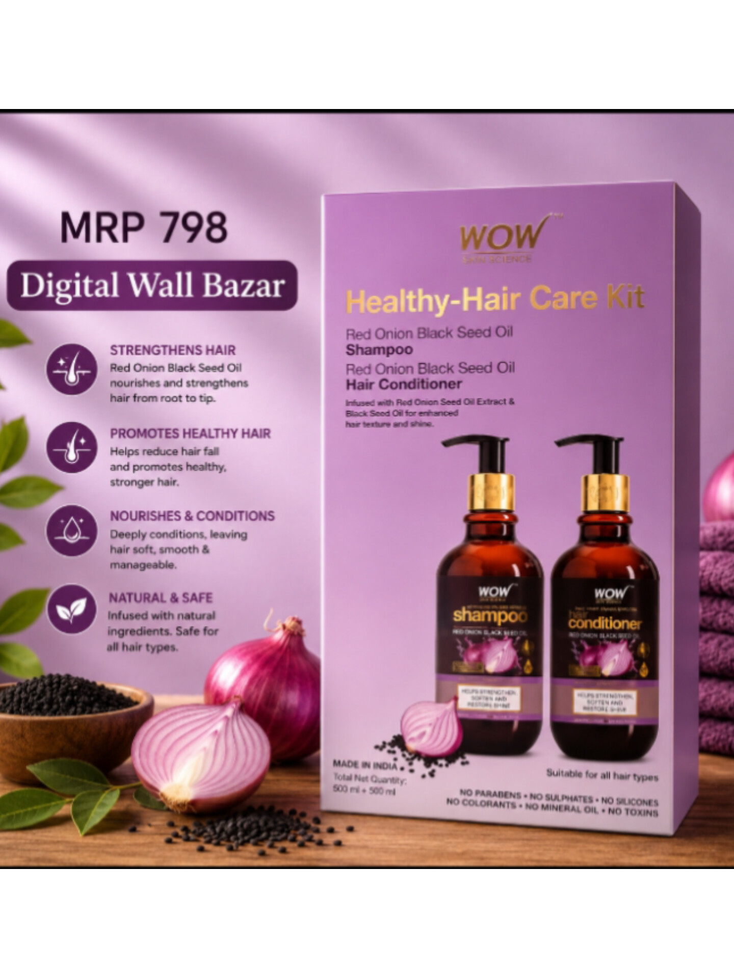 Wow Healthy - Hair care Kit