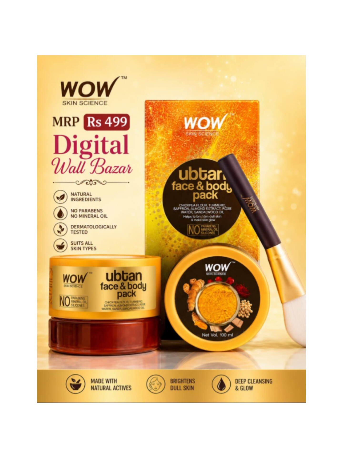 Wow Ubtan Face & Body Pack