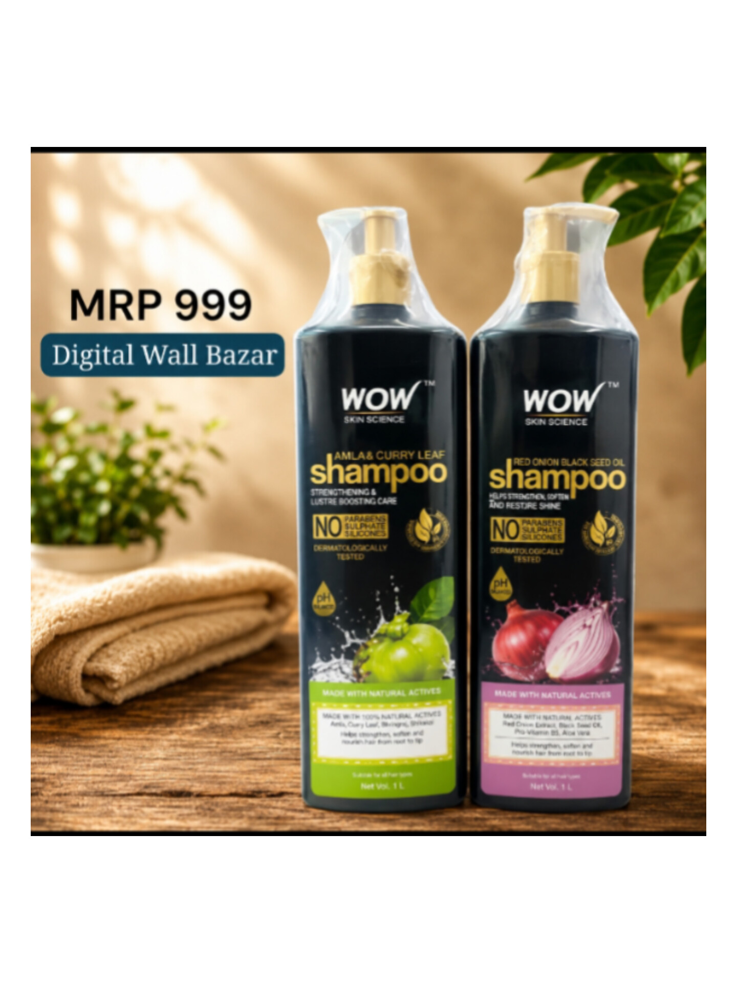 Wow Red Onion Black Seeds Shampoo