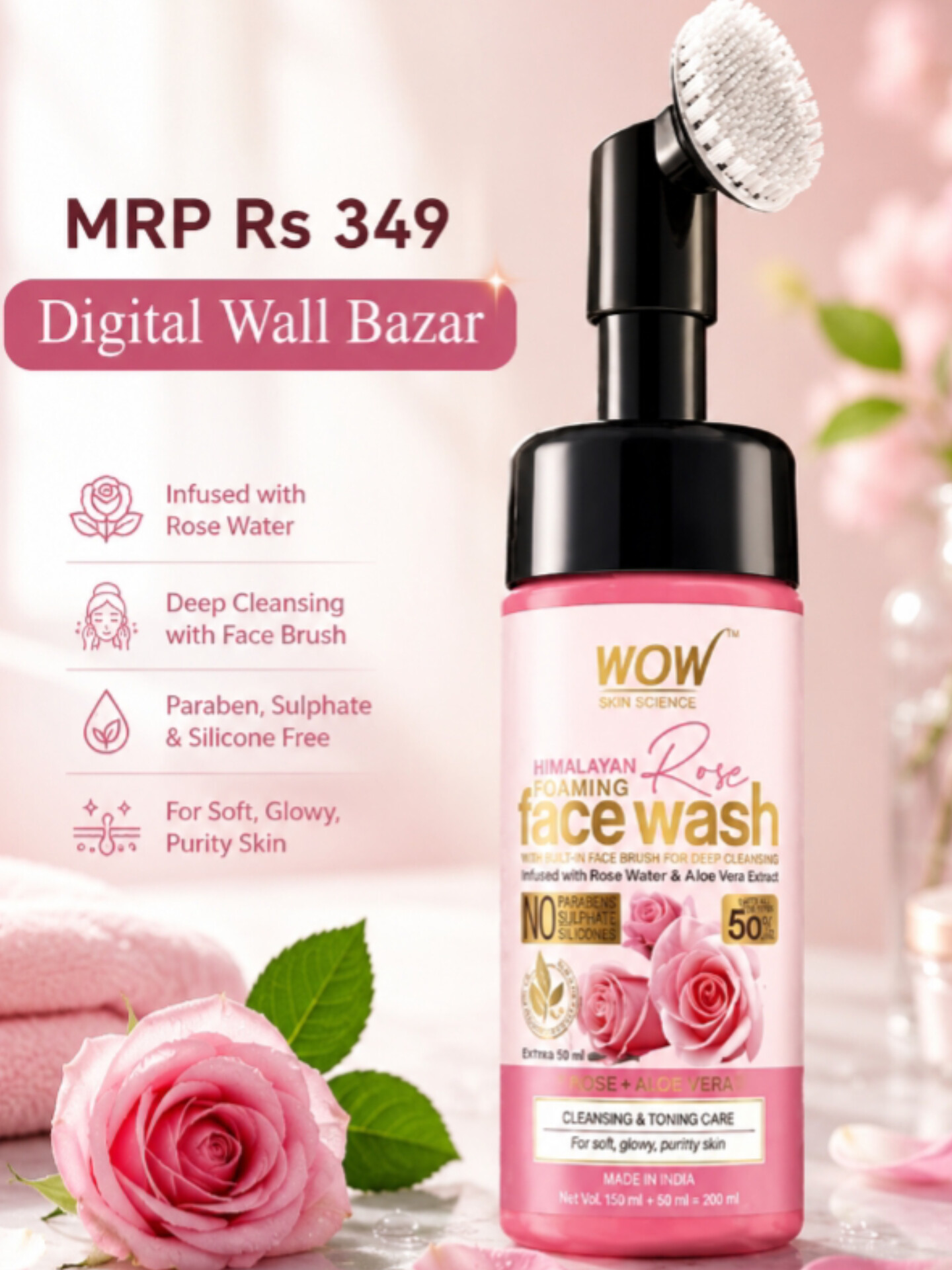 Wow Himalayan Rose Fase Wash