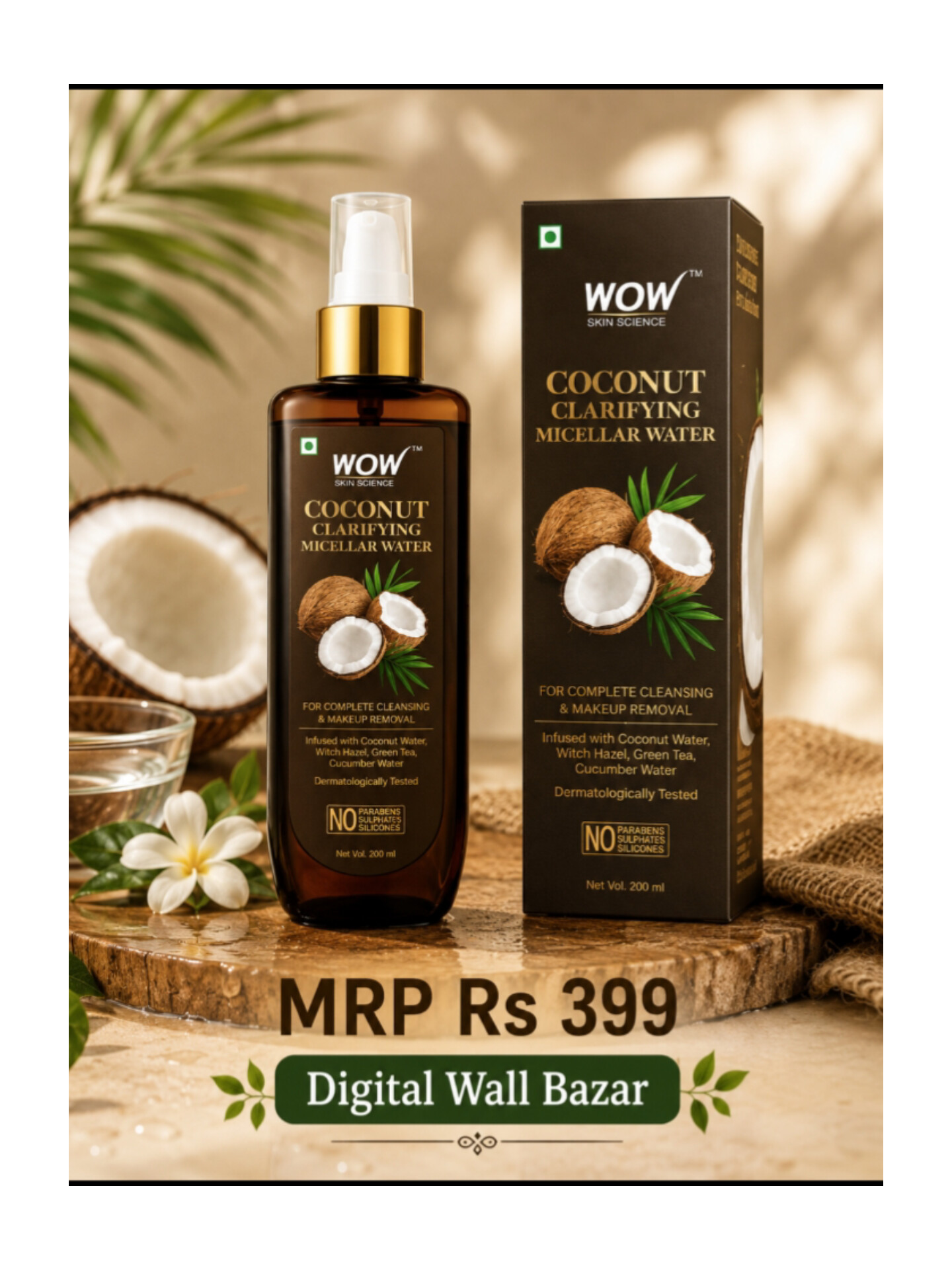 Wow Coconut Clarifying Micellar Water