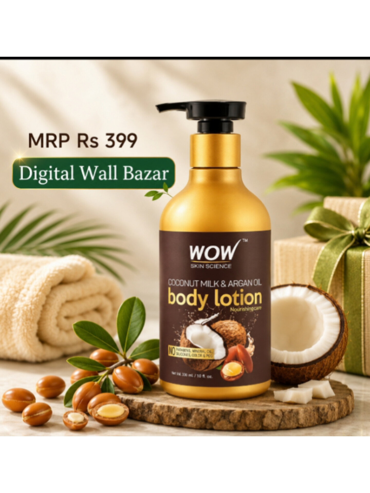 Wow Coconut Milk & Argan Oil Body Lotion