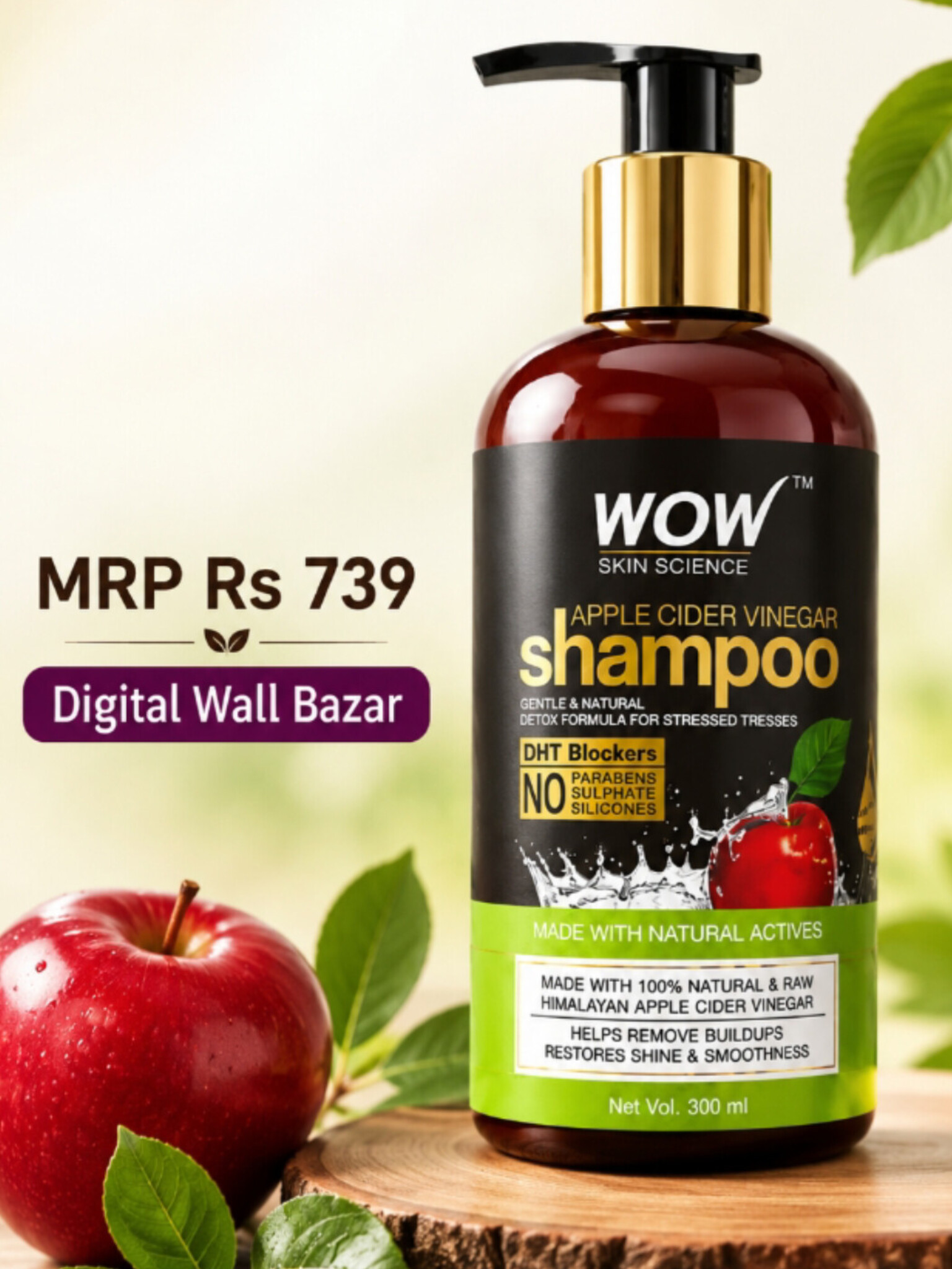 Wow Applecider Vineger Shampoo