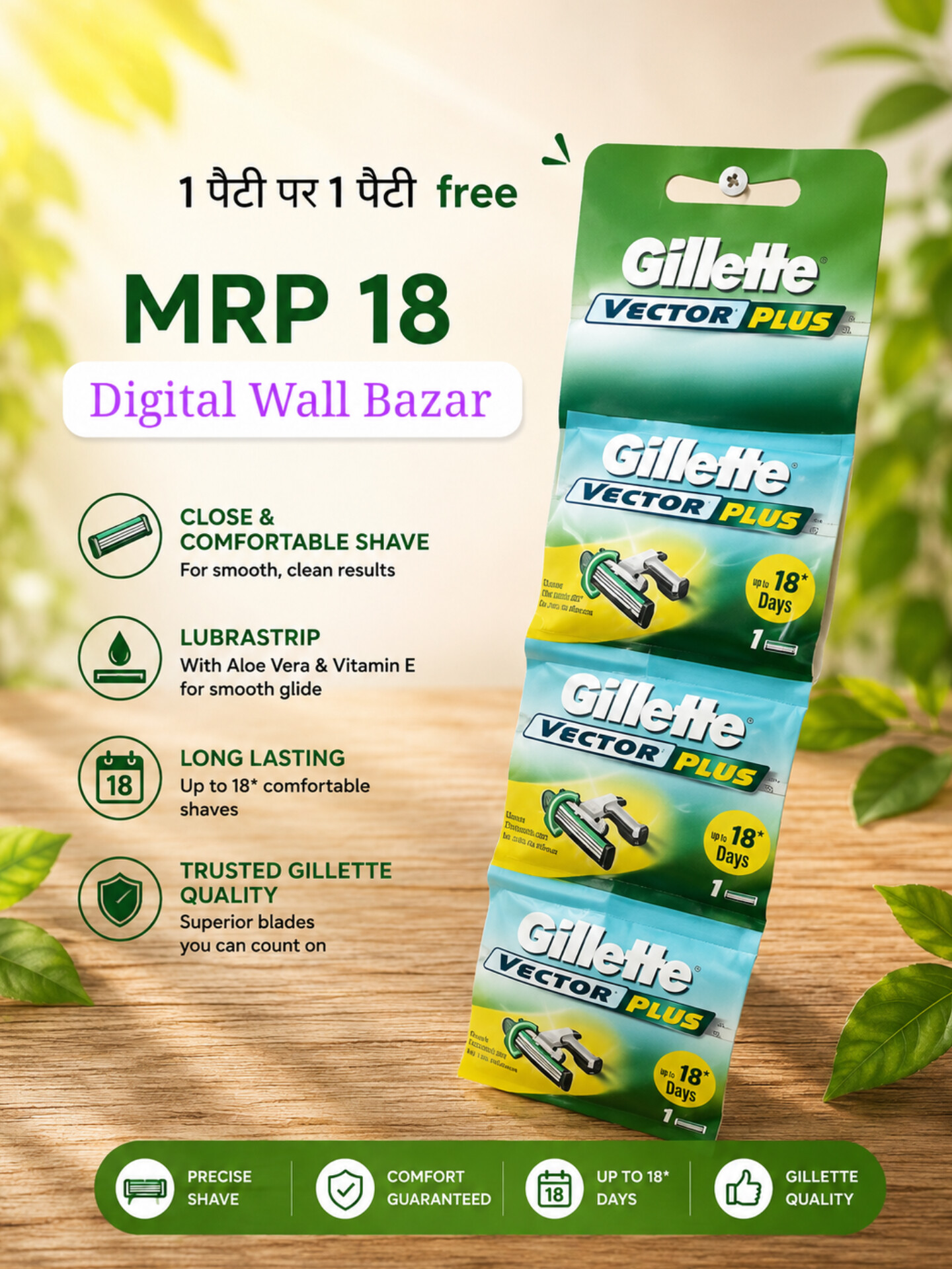 Gillette VECTOR PLUS