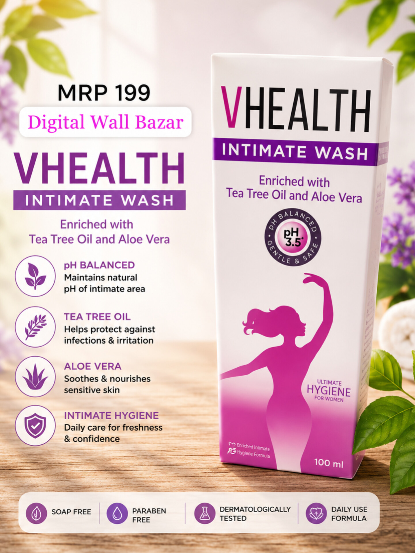 VHEALTH INTIMATE WASH