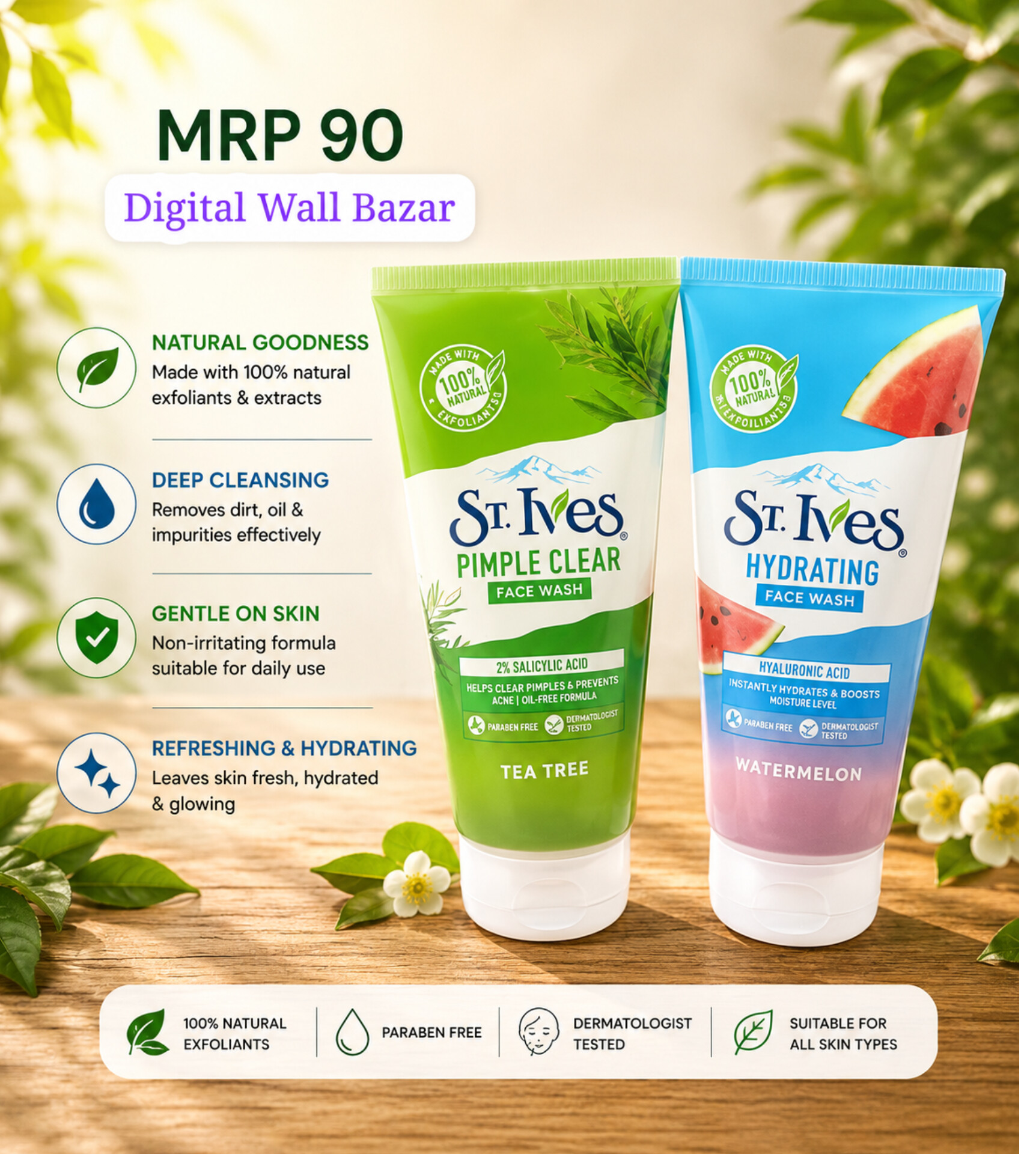 ST. Ives PIMPLE CLEAR FACE WASH