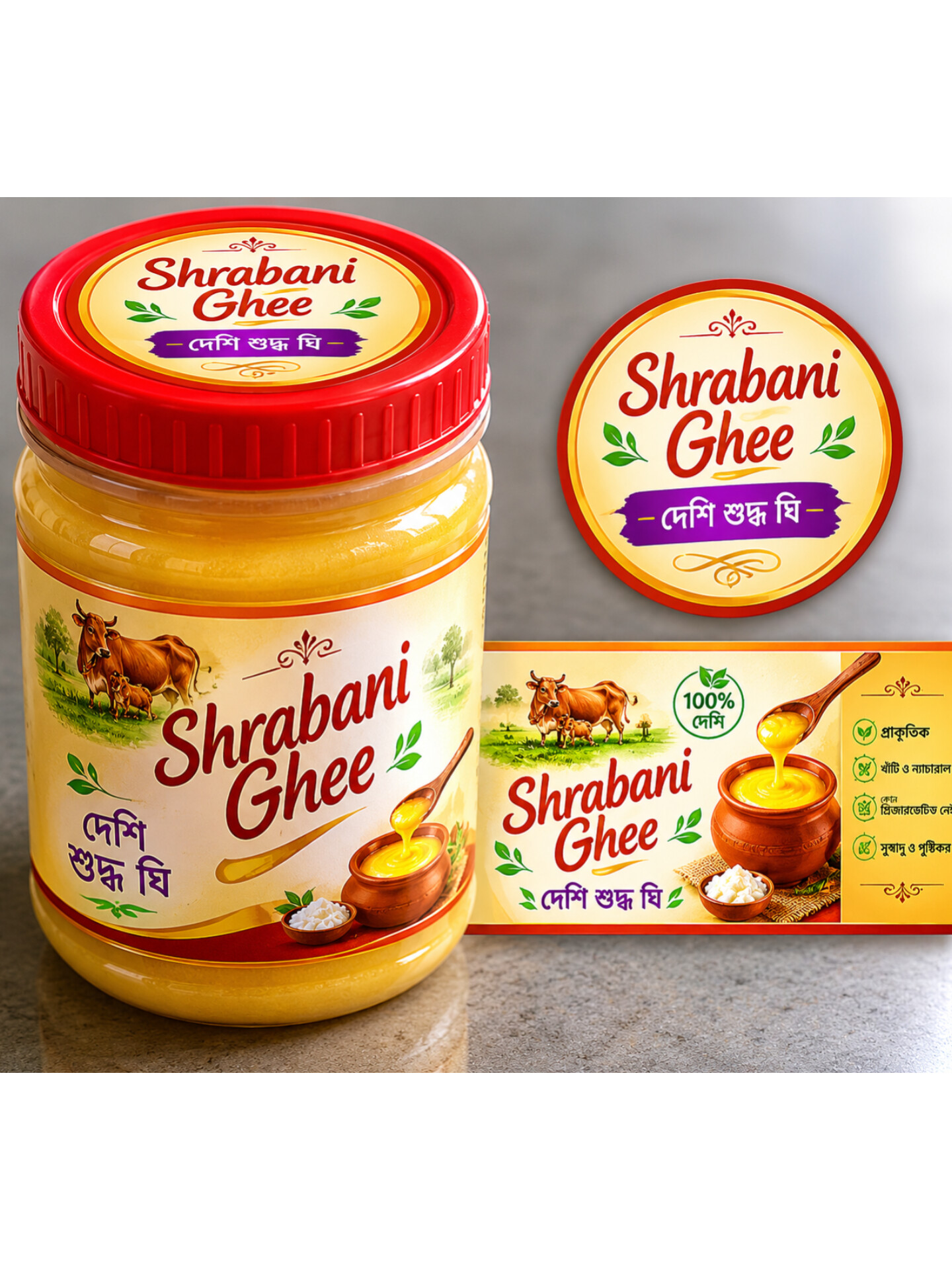 Shrabani Ghee ( দেশি শুদ্ধ ঘি)