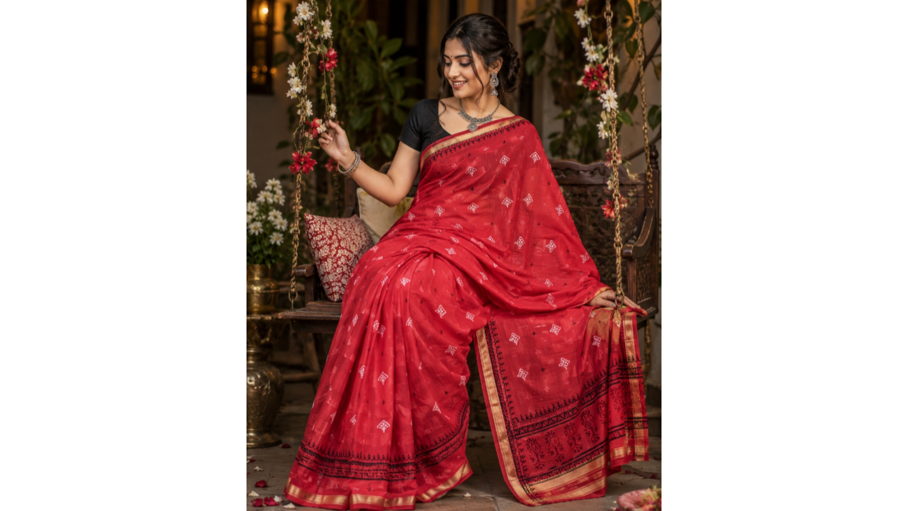 Malaicotton Less Saree (jamini)