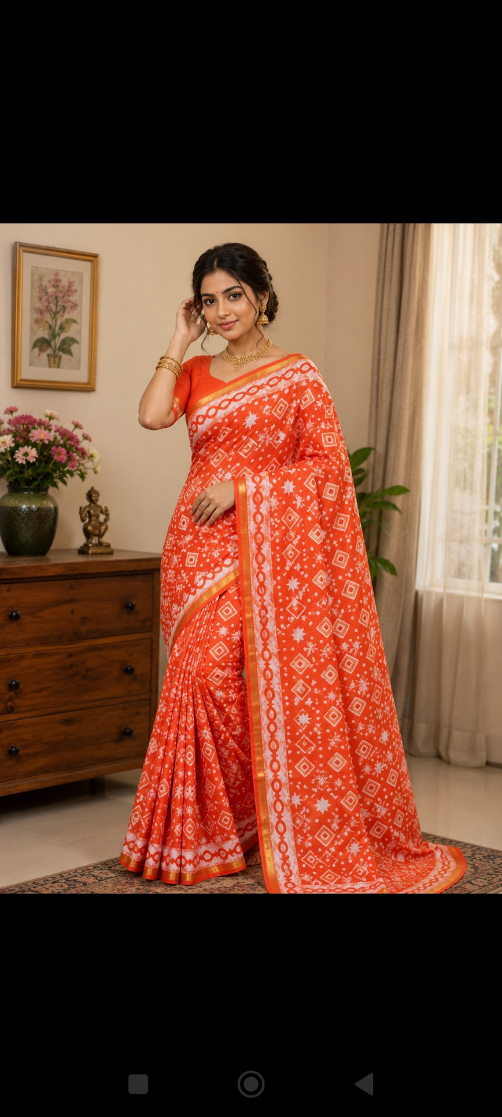 Malaicotton Less Saree (Jamini)