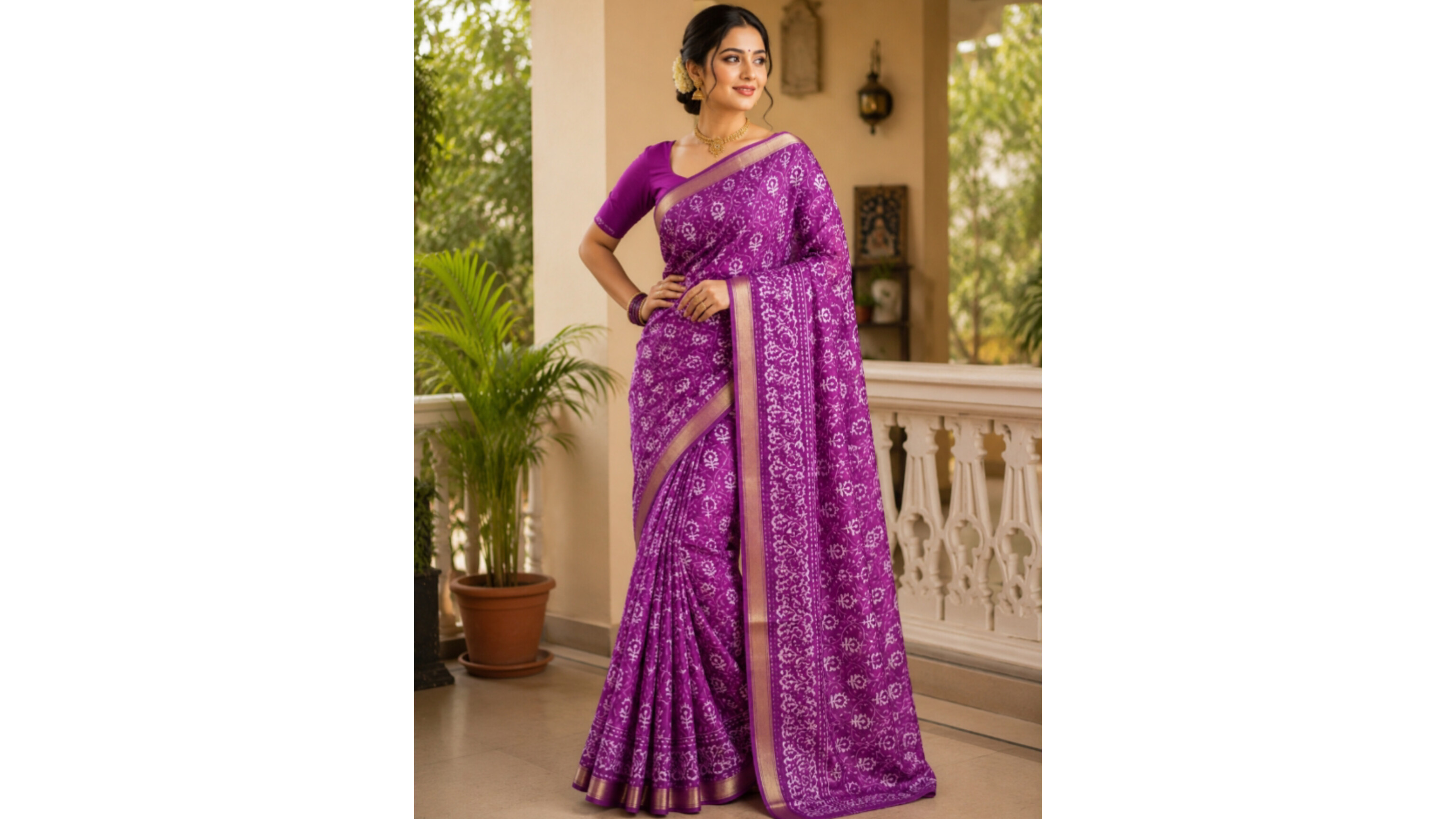 Malaicotton Less Saree (Jamini)