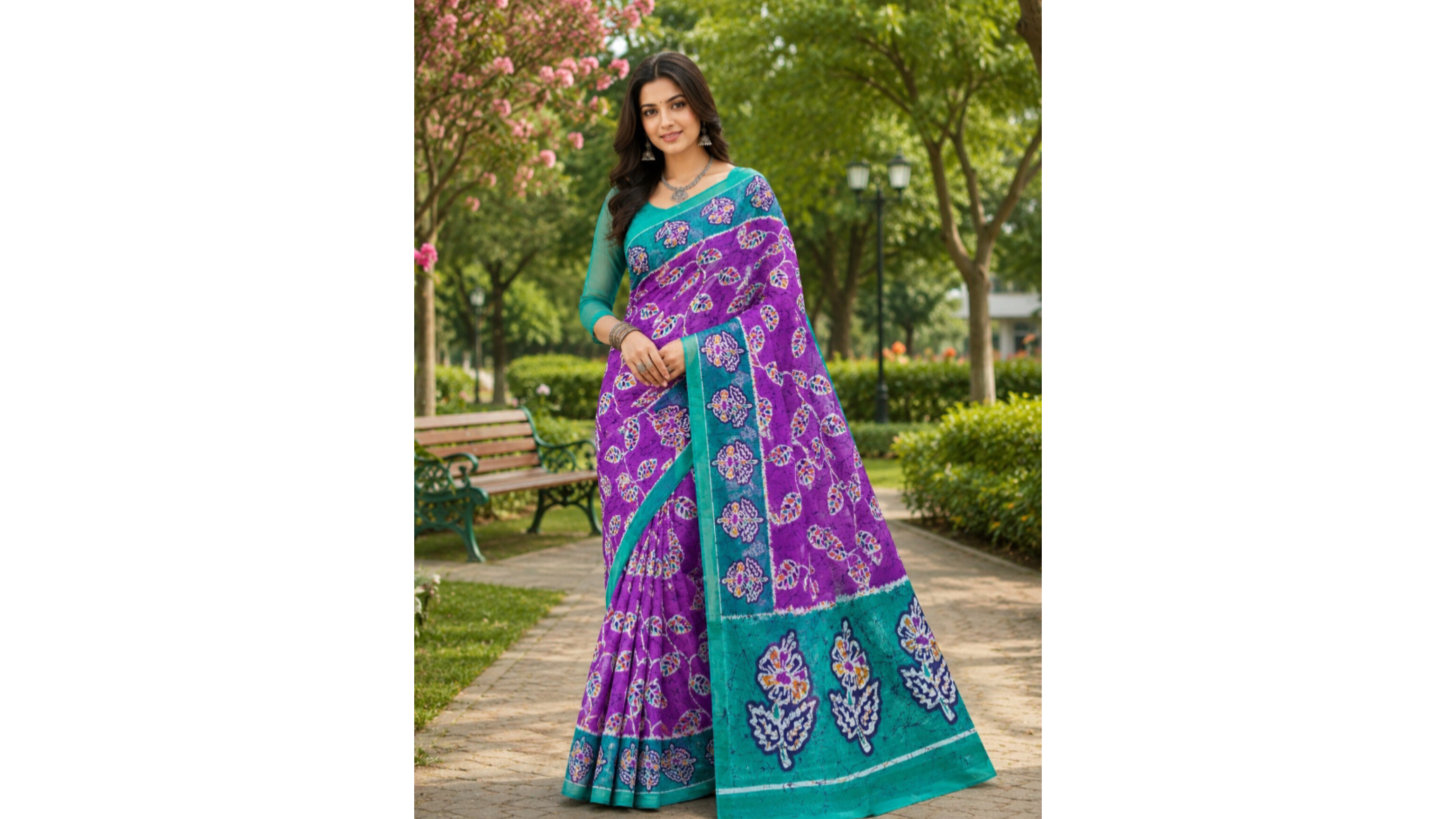 Batik Malaicotton Saree (Jamini)